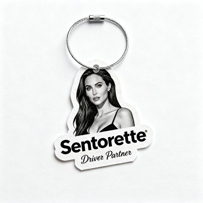 Willkommensgeschenk für Fahrerpartner: gebrandete Sentorette-Mini-Parfums﻿﻿
